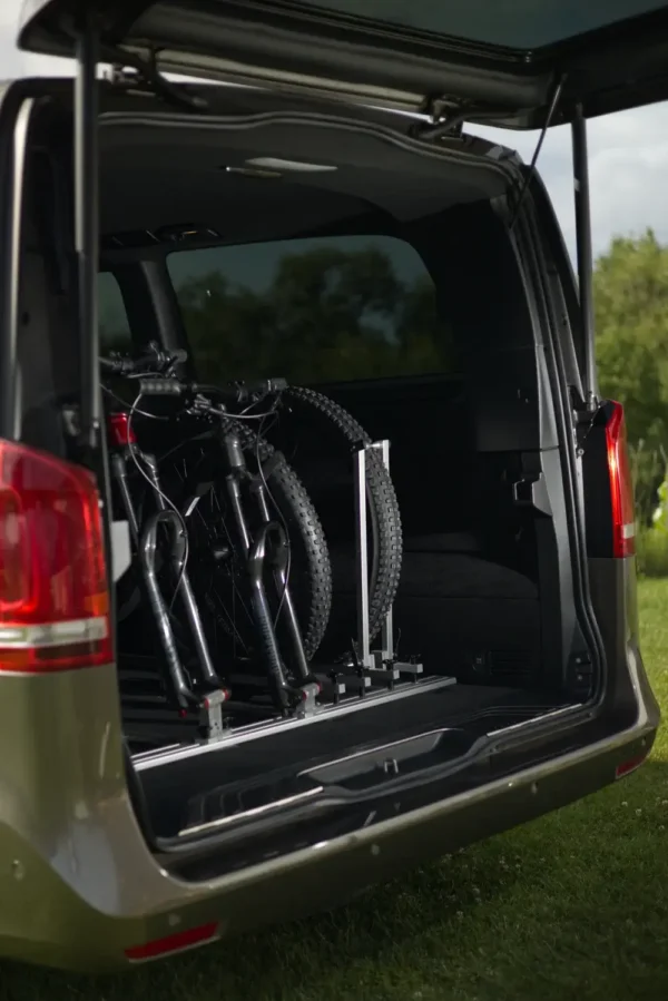 Szyna do transportu rowerów w Mercedes V-class, Vito, Marco Polo – 2 rowki + zestaw montażowy